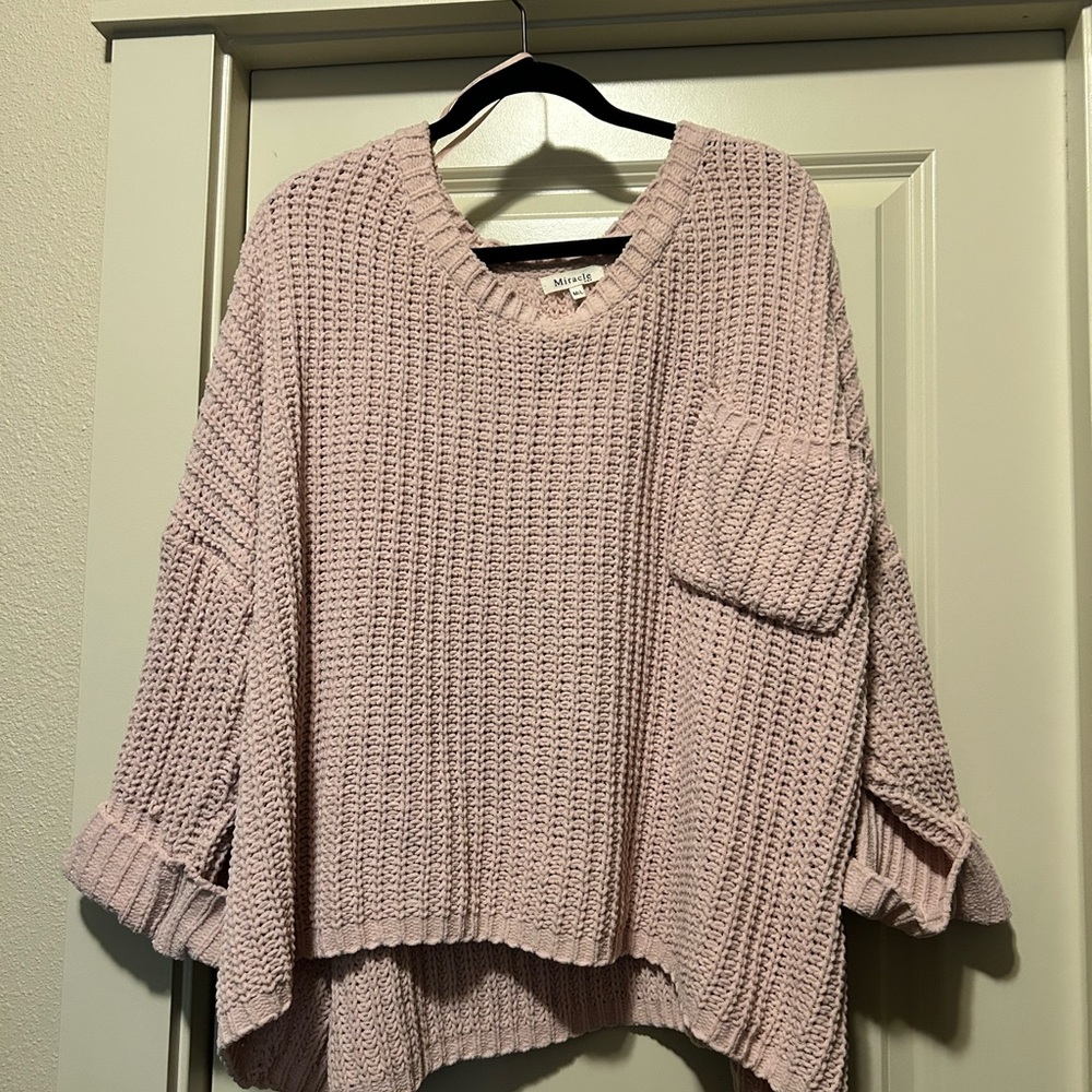 Miracle Women's Light Pink Knit Sweater